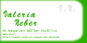 valeria neber business card